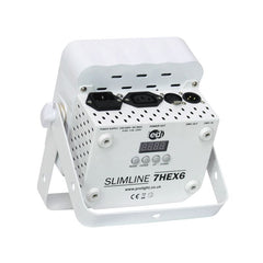 LEDJ Slimline 7HEX6 RGBWAUV (boîtier blanc)