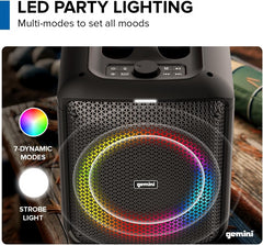 Gemini GGO-650L Battery Portable Bluetooth Karaoke Speaker with Wireless Mic