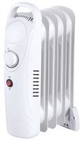 Pro Elec White 650W Oil Filled Heater 5 Fin House Office Heating Thermostat