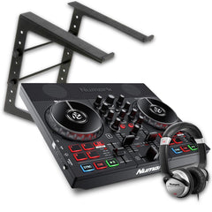 Contrôleur DJ Numark Party Mix Live avec casque Numark HF125 + ensemble ordinateur portable