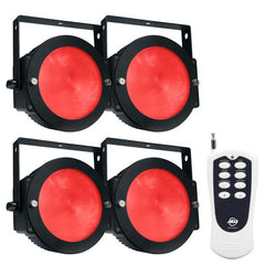4x ADJ DOTZ 36W TRI RGB LED Par Lights With Wireless Remote