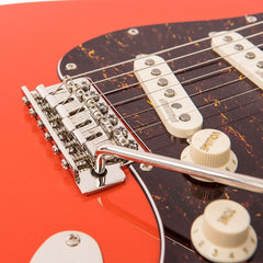 Vintage Electric Guitar- Maple Fingerboard - Firenza Red