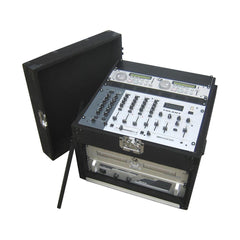 Jv Case CARPET DJ MIXER CASE 5U + 11U Flightcase CD Player Audio System