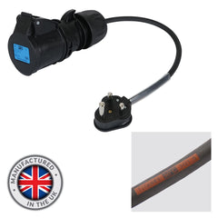 Câble adaptateur LEDJ 0,35 m 1,5 mm 15A mâle - 16A femelle