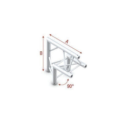 Milos Corner 90� apex up Pro-30 Triangle G Truss