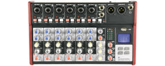 Citronic CSM-8 Compact Mixer Bluetooth Mixing Desk Delay USB Studio Recording Karaoke