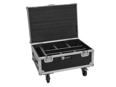 Roadinger Flightcase 6x AKKU IP TL-3 QCL Trusslight CRMX with Charging Function and Castors