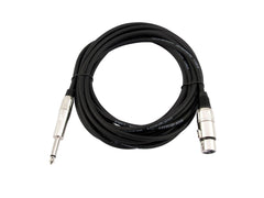 Omnitronic Adapterkabel XLR(F)/Klinke Mono 2M Schwarz