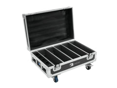 Roadinger Flightcase 4X Akku Bar-6 Glow Qcl Flex Quickdmx mit Ladefunktion