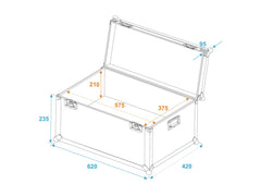 Roadinger Universal-Transportkoffer 60X40X30Cm