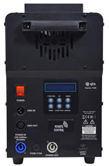 2x QTX Harrier-1500: Vertical Jet Fog Machine 1500W with 5L Fluid