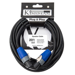 Kinsman Premium Neutrik Speaker Cable - 20ft