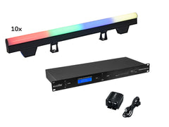 Eurolite Set 10X LED Pt-100/32 Pixel DMX-Röhre + DMX-Software