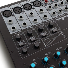 LD Systems VIBZ 8 DC Console de mixage 8 canaux avec DFX et compresseur
