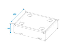 Roadinger Flightcase 2X Led Tmh-75