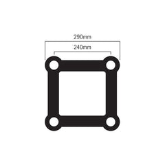 Global Truss F34 PL 3,0 m Bühne, schwarzes Truss (PL-4114-B)