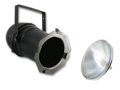 1x PAR64 Long Nose Can inc. Lamps (1000w Black)