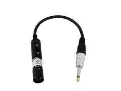 Omnitronic Adapterkabel XLR(M)/Klinke Mono 0,3M Schwarz