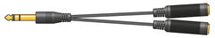 av:link 6,3-mm-Stereo-Kopfhörer-/Audio-Splitterkabel 0,2 m