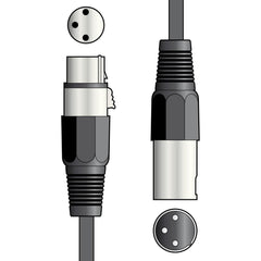 2x câble d'extension XLR femelle à mâle (12 m)