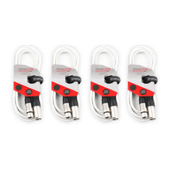 4x Stagecore XLR Microphone Lead 10M