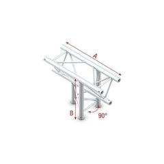 Milos T-Cross up/down 3-way Deco-22 Triangle truss