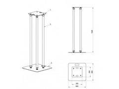 Simply Sound &amp; Lighting 1,5 m Truss Podium Plinth Moving Head Tower