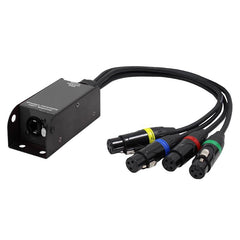 LEDJ EtherCON auf DMX Multicore-Adapter, 3-polige XLR-Buchsen