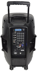 QTX MIXCAB-15 Portable PA 150W with Mixer + USB/SD/FM/BT