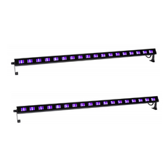 2x Thor UV Bar 18 x 3W LED Halloween Blacklight Flood Ultraviolet