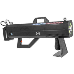 2x Mac Mah Fog Blaster 1500 RGB Handheld Portable 1500W Smoke Machine inc 5L Fluid