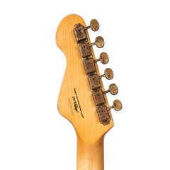 Vintage V6 Icon - Distressed Gun Hill Blue On Sunburst