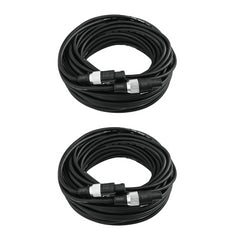 2x Omnitronic Speakon Cables 25m Black