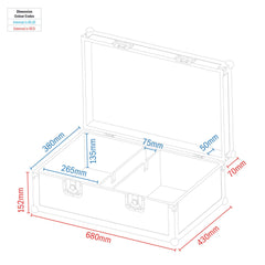 Equinox Twin Helix Flightcase für Equinox Helix Lichteffekt x2