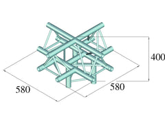 Alutruss Decolock Dq3-Pac52 5-Way Corner /\
