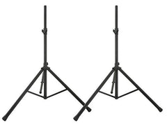 2 x QTX Speaker Stand Steel Black Tripod