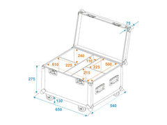 Roadinger Flightcase 4X Led Ip Par 12X12W Hcl Mit Rädern