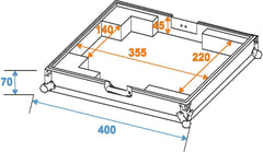 Roadinger Flightcase Djs-2000