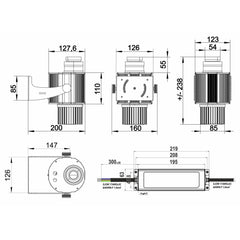 JB Systems ROTOGOBO OUTDOOR Projecteur de logo extérieur puissant IP65 100W LED blanc froid