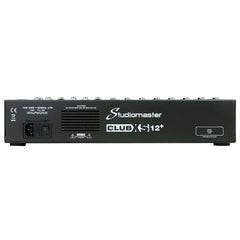 Studiomaster Club XS 12 + Table de mixage compacte Bluetooth USB Console de mixage Studio Karaoké
