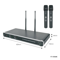 Chord NU20 Système de microphone portable double UHF