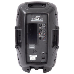 2x Kam RZ12A V3 Aktiver 1000W Lautsprecher DJ Disco Sound System PA Bundle