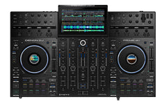 Denon DJ PRIME 4+ Standalone-DJ-Controller und Mixer mit 4 Decks, Wi-Fi-Musik-Streaming, Drop-Sampler, 10,1-Zoll-Touchscreen, Lichtsteuerung, interner FX *B-Ware