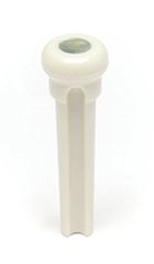 Graphtech Tusq Bridge Pins - 4mm White/paua Dot -6 Pces