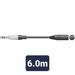 Chord Classic 6m 1/4" Jack (Stereo) to XLR (Male)