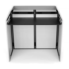 Audibax Foldable DJ Booth inc White / Black Lycra + Carry Bag