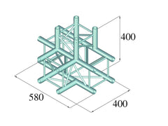 Alutruss Decolock Dq4-Pat42 4-Wege-T-Stück