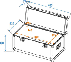 Roadinger Valise Universelle Pro 60X30X30Cm