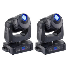 2x Soundsation Twilight 150 Spot Moving Head 150W Bundle
