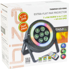 Ibiza THINPAR-LED-RING Extra Flat PAR Halo Effect DJ